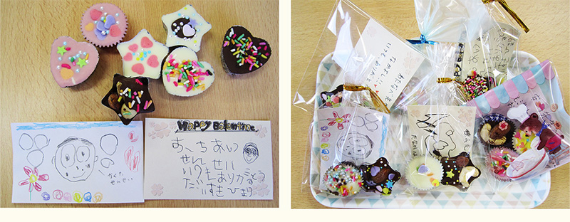 ２月11日　千葉県こども病院　　チョコレート作り