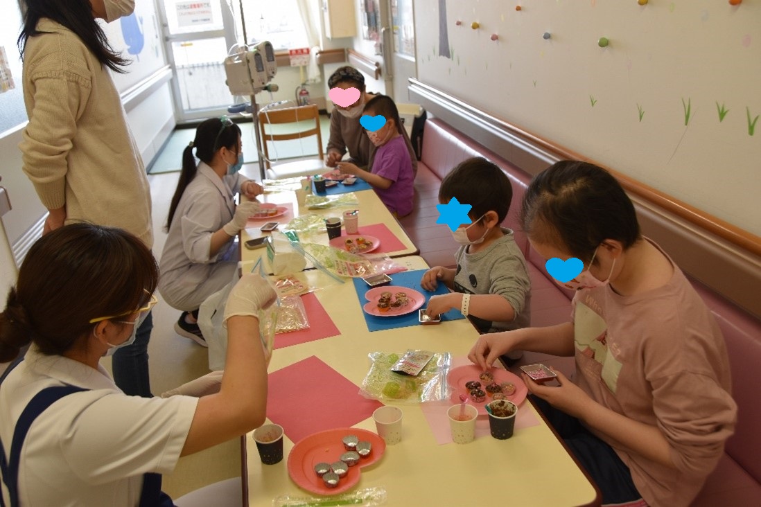 成田赤十字病院でバレンタインのチョコを作りました