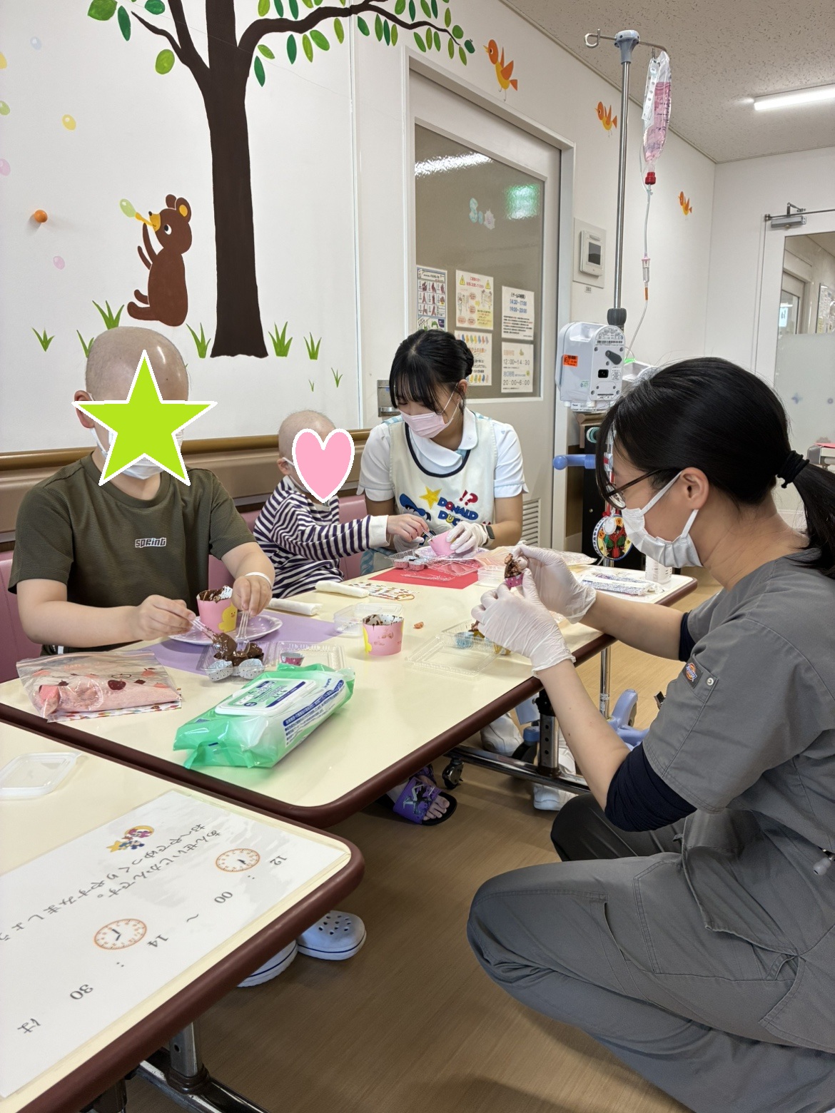 2月9日 成田赤十字病院 バレンタインチョコ作り